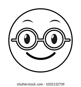 line nerd face gesture emoji expression