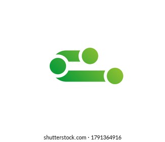 Line network connection logo design icon