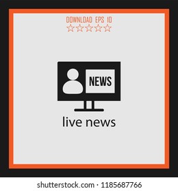 line news  vector icon