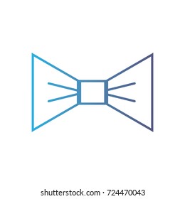 line nice bowtie style decoration design