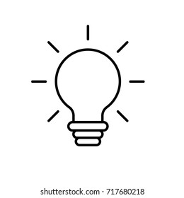 line nice bulb idea to create and invent