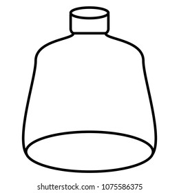line nice and clean glass bottle object style
