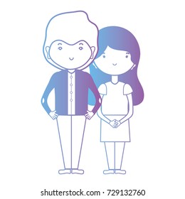 line nice couple together with hairstyle design