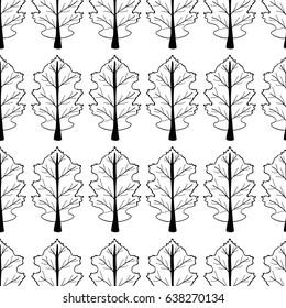 line nice organic plant with branches background