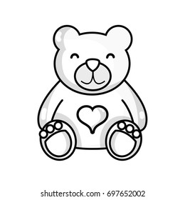 line nice teddy bear toy to game