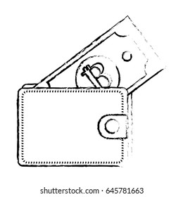 line nice wallet to save bill money