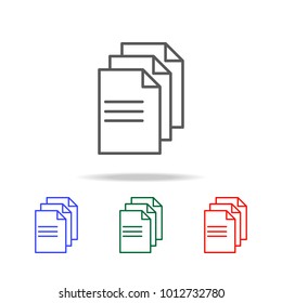 line note paper icon. Element of finance multi colored icons for mobile concept and web apps. Thin line icon for website design and development, app development. Premium icon on white background