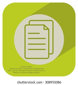 line note paper icons