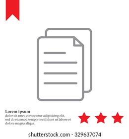 line note paper icons