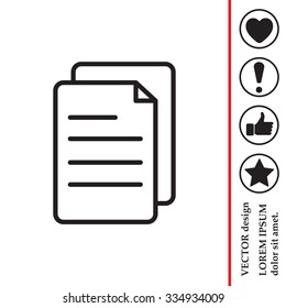 line note paper icons