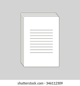 line note paper icons