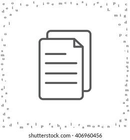 line note paper icons