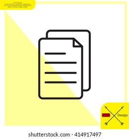 line note paper icons