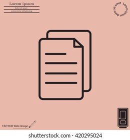 line note paper icons