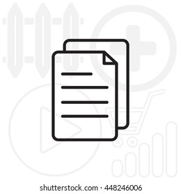 line note paper icons