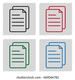 line note paper icons