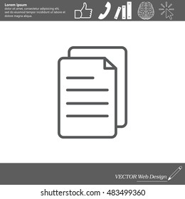 line note paper icons