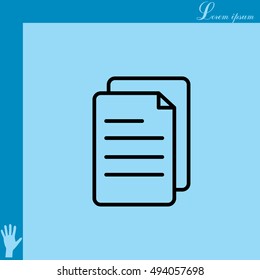 line note paper icons