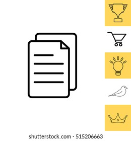 line note paper icons