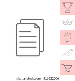 line note paper icons