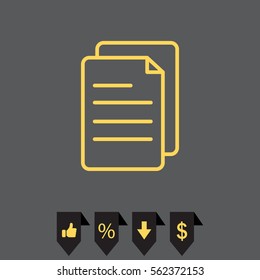 line note paper icons