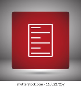 line note paper Vector icon