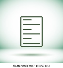 line note paper Vector icon