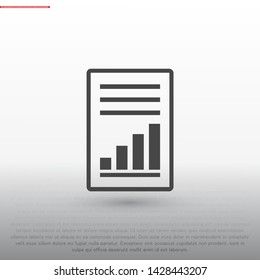 line note paper Vector icon . Lorem Ipsum Illustration design