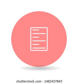 line note paper Vector icon . Lorem Ipsum Illustration design
