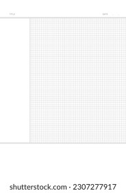 line note template with a simple and minimal style. Note, scheduler, diary, calendar planner document template illustration.