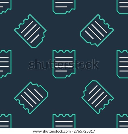 Line Notebook icon isolated seamless pattern on black background. Spiral notepad icon. School notebook. Writing pad. Diary for school.  Vector