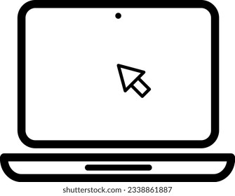 Line notebook icon for web design or site interface