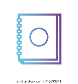 line notebook object education to learn and study