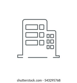 line  office building icon