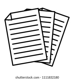 line office business paper document icon
