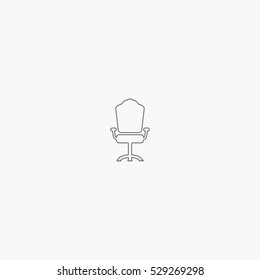 line office chair icon
