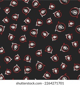 Line Oil drop with dollar symbol icon isolated seamless pattern on black background. Oil price. Oil and petroleum industry.  Vector