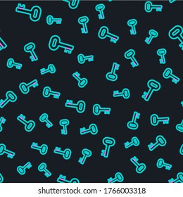 Icono de la tecla anterior de línea aislado patrón transparente en fondo negro.  Ilustración vectorial