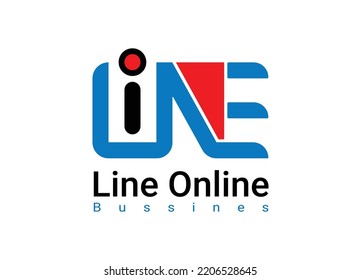 Line Online Logo template to create a cool logo as your identity, to illustrate how your spirit stands and develop plans for the future