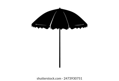 line open umbrella vector icon