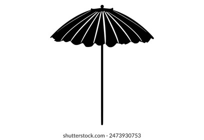 line open umbrella vector icon