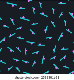 Line Opium pipe icon isolated seamless pattern on black background.  Vector Illustration