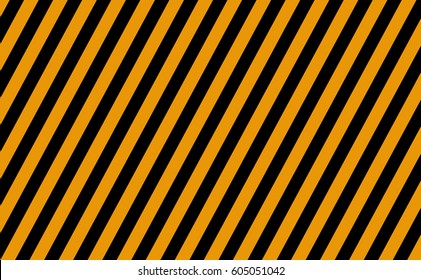 line orange and black color. Caution sign.