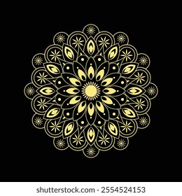 line ornament mandalas arabesque simple art 