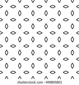 Line ornament pattern. Black and white endless abstract texture for prints, textiles, wrapping, wallpaper, website etc. Vector illustration. 