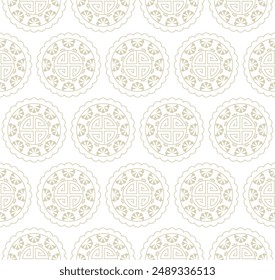 line outline seamless pattern with chinese and japanese style