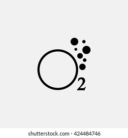 Line Oxygen O2 Icon