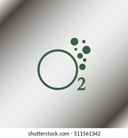 Line Oxygen O2 Icon