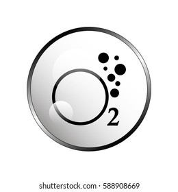 Line Oxygen O2 Icon