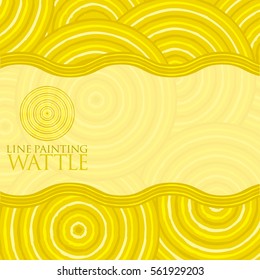 Line painting invite/ greeting card in vector format.